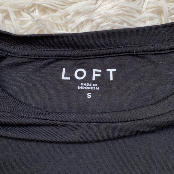 Loft 3/4 Sleeve Dolman Knit Top 💗 Black - Picture 12 of 12